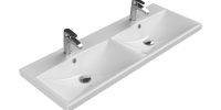 Etajerli Lavabo, Elite, 120x45 cm, Çift Hazneli