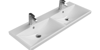 Etajerli Lavabo, Elite, 120x45 cm, Çift Hazneli