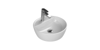 Tezgah Üstü Lavabo, One, Ø42 cm, Batarya Delikli