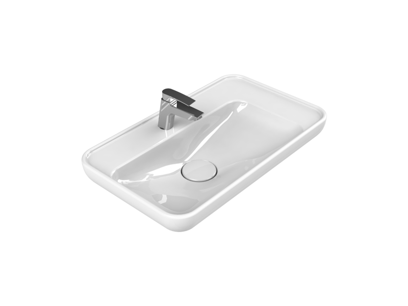 Tezgah Üstü Lavabo, Lal, 70x42 cm