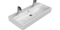 Etajerli Lavabo, Pinto, 100x47 cm (Çift Batarya Delikli)
