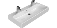 Etajerli Lavabo, Pinto, 100x47 cm (Çift Batarya Delikli)