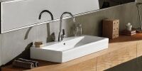 Etajerli Lavabo, Pinto, 100x47 cm