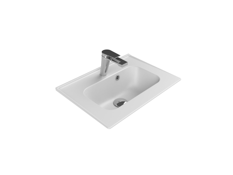 Etajerli Lavabo, Blue, 50x36 cm