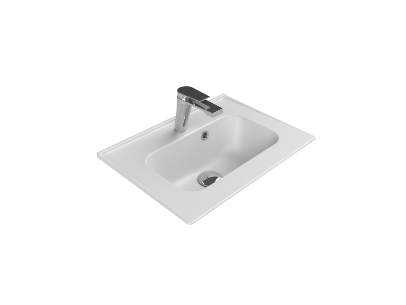 Etajerli Lavabo, Blue, 50x36 cm