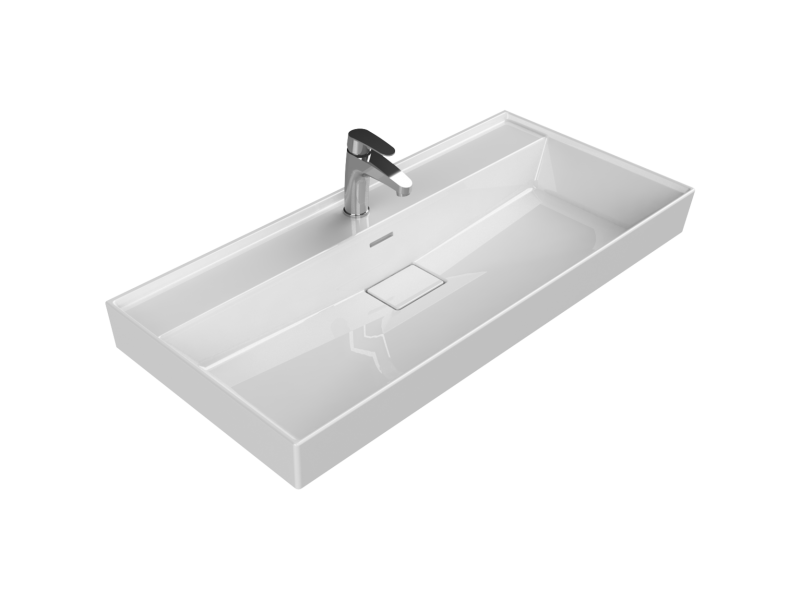 Etajerli Lavabo, Sharp, 100x48 cm
