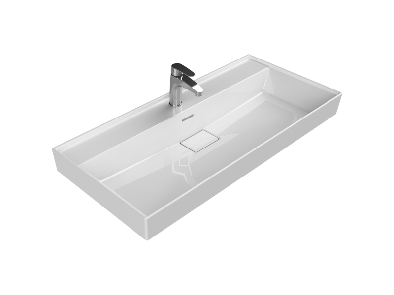 Etajerli Lavabo, Sharp, 100x48 cm