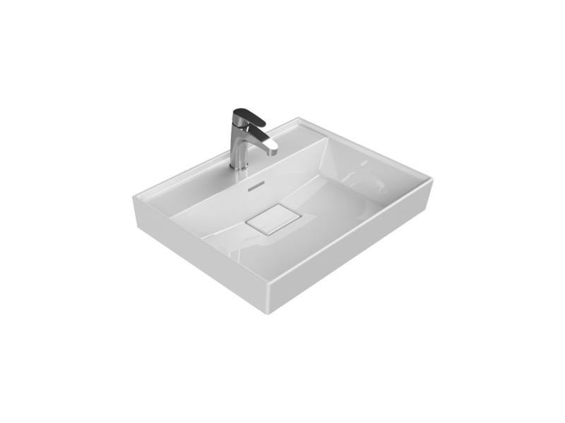 Etajerli Lavabo, Sharp, 60x48 cm