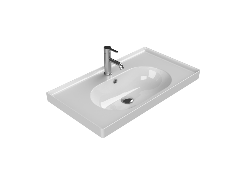 Etajerli Lavabo, Arya, 80x45 cm