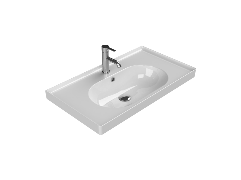 Etajerli Lavabo, Arya, 80x45 cm