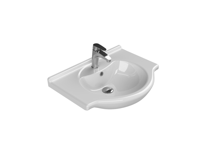 Etajerli Lavabo, Nil, 65x50 cm