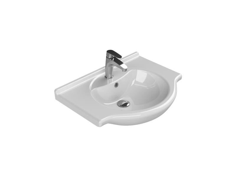 Etajerli Lavabo, Nil, 65x50 cm