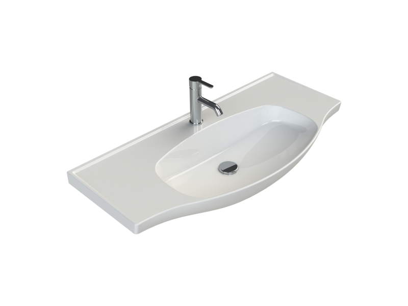 Etajerli Lavabo, Lila, 100x46,5 cm