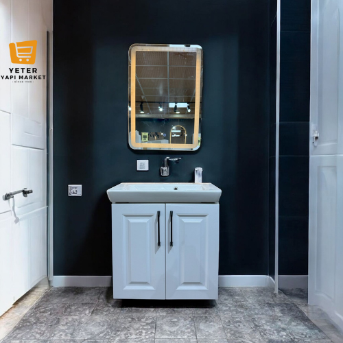 65x38 HİLTON LAVABO KUMLU DOKUNMATİKLİ LED AYNA ✯✯✯