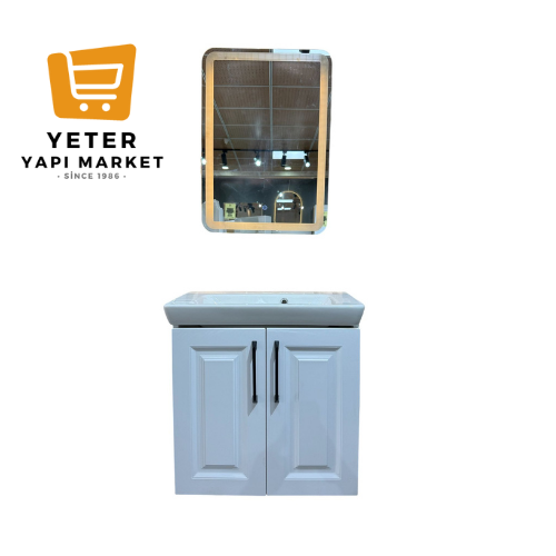 65x38 HİLTON LAVABO KUMLU DOKUNMATİKLİ LED AYNA ✯✯✯