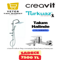 Creavit Robot Duş Seti + CeraStyle İbiza Banyo Bataryası