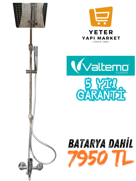 Valtemo Robot Duş Seti Batarya Dahil