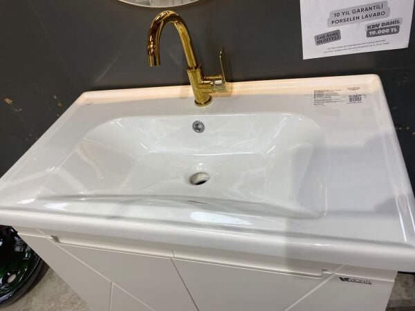 Simetrik Serisi Kaşmir Renk 80x45 Lake Dokunmatik Led Ayna Dahil